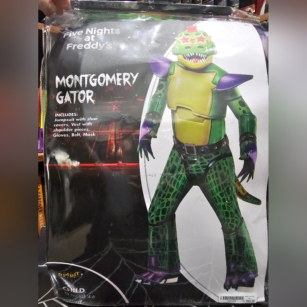Montgomery gator kids costume size small 4-6